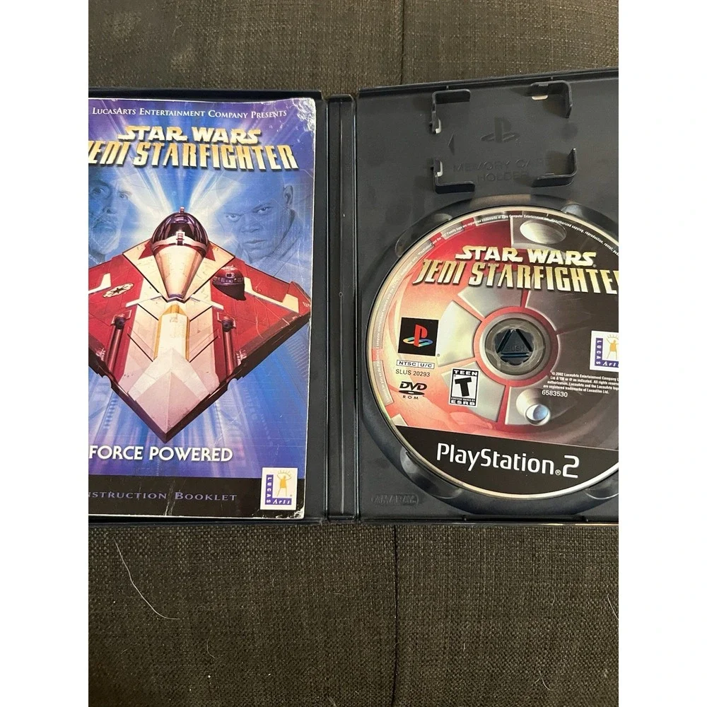 Star Wars: Jedi Starfighter (Sony PlayStation 2, 2002) CIB TESTED Fast‎ Shipping
